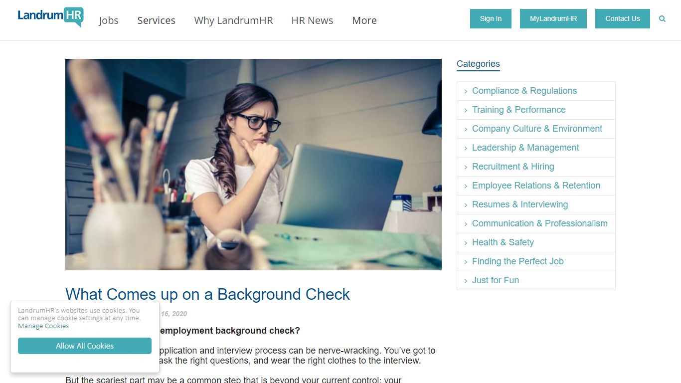 What Comes up on a Background Check - Landrum Staffing Services, Inc.